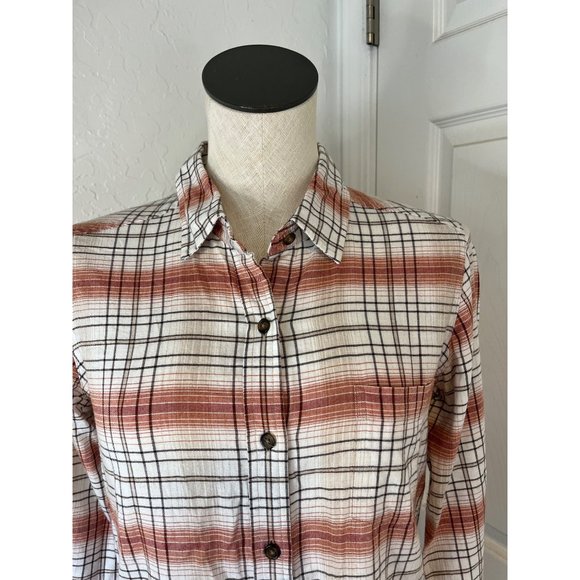 PENDLETON Women100% Cotton Plaid Button Down Shirt Small - Picture 3 of 10
